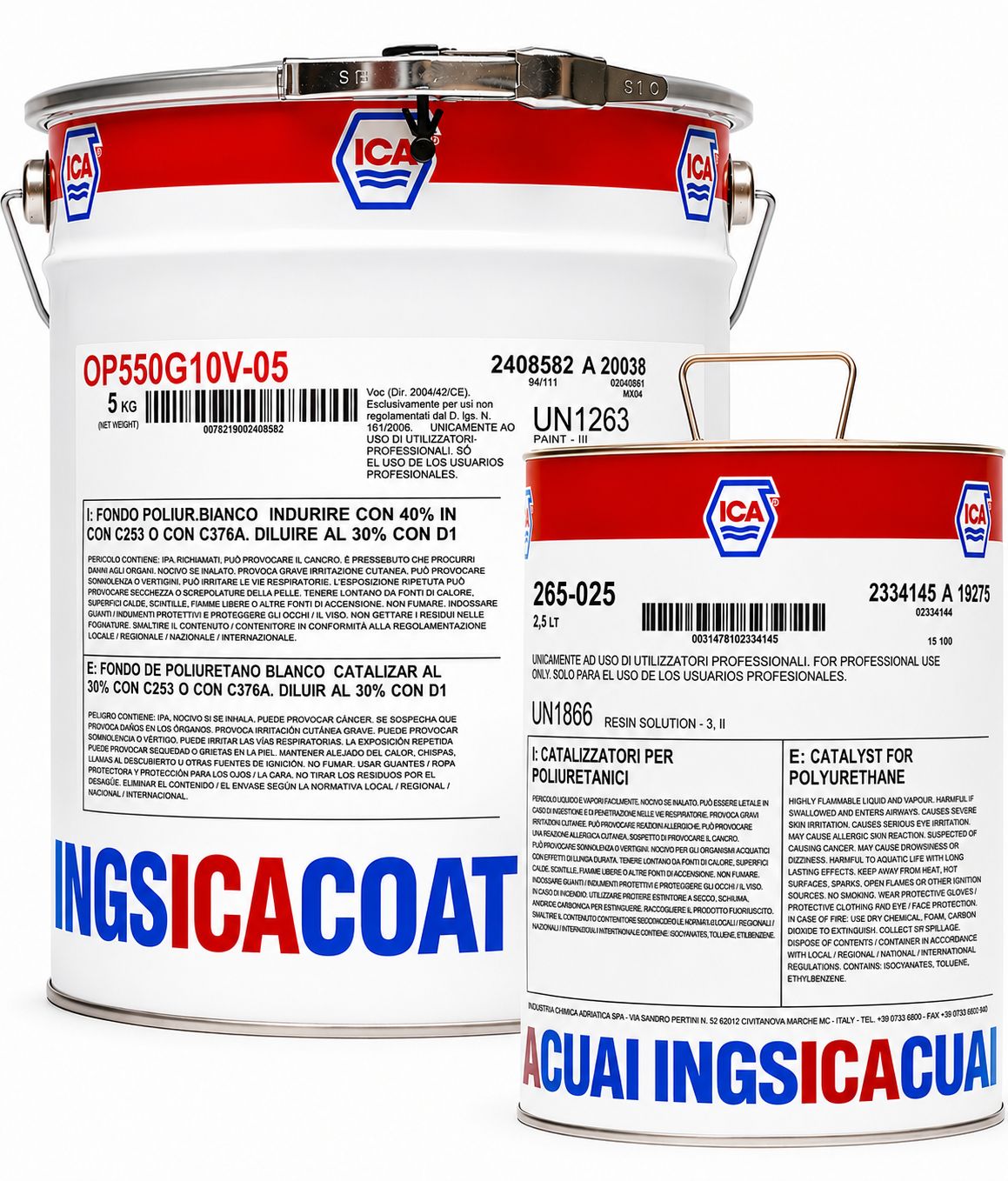 ICA Kit Transparente Mate OP550G10V-05